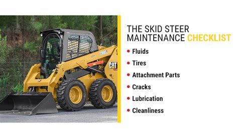 skid steer maintenance schedule